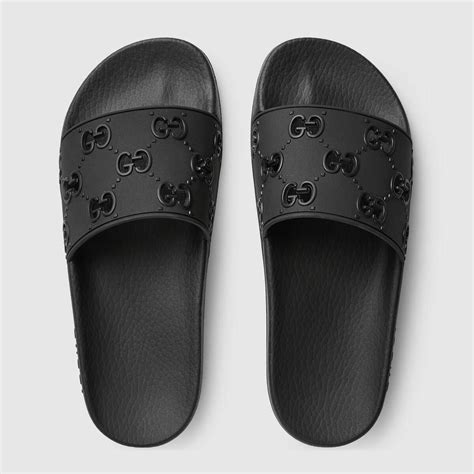 gucci black slides|affordable gucci slides.